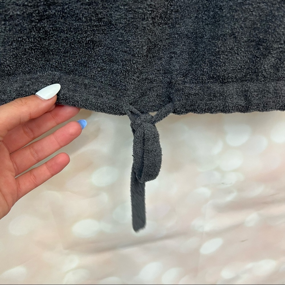 🦄SOLD🦄 NEW Barefoot Dreams Cozychic Luxe Long Sleeve Top, Carbon - Picture 5 of 10